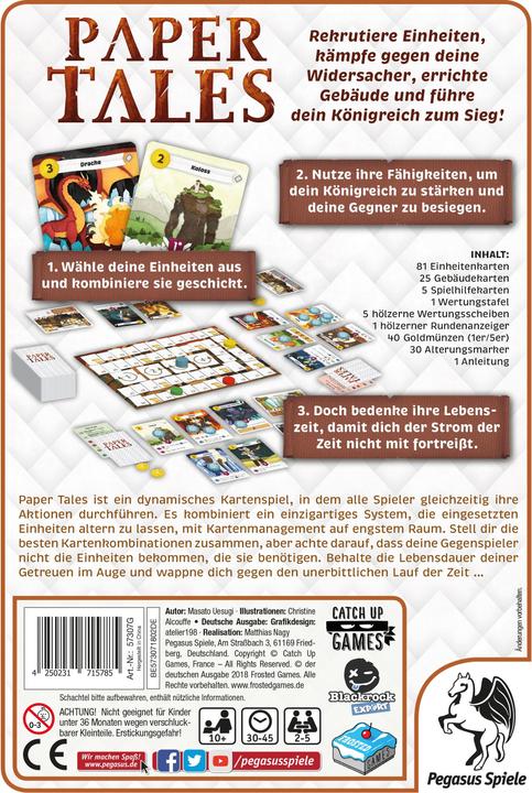 Actual product image Pegasus Paper Tales, d from 10 years, 2-5 players, game duration 30-45 min. (German)