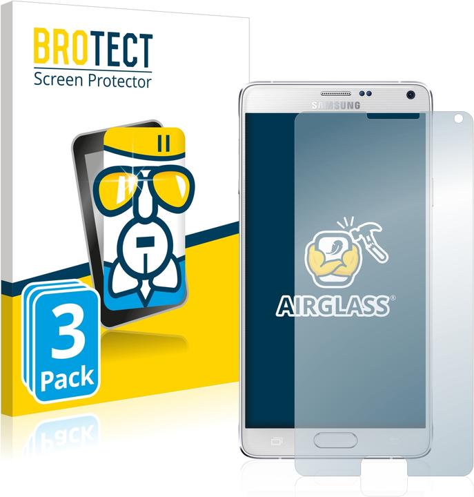 Produktbild BROTECT AirGlass Panzerglasfolie (3 Stück, Samsung Galaxy Note 4)