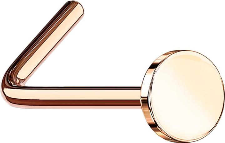 Image du produit Star Piercing Nasenstecker gewinkelt rosegold mit Scheibe (sans laiton, Acier chirurgical 316L)