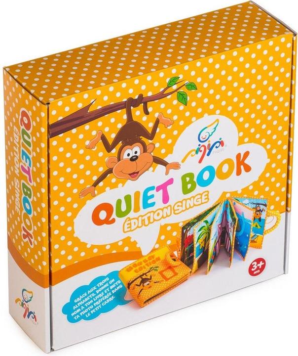 Produktbild Piqipi Quiet Book Stoffbuch Monkey Edition (Multilingual)