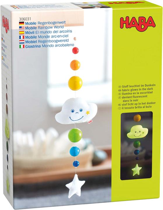 Actual product image Haba Mobile rainbow world