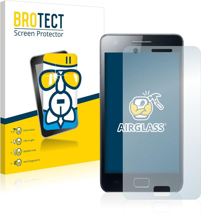Produktbild BROTECT AirGlass Premium (1 Stück, Samsung Galaxy S2 I9100)