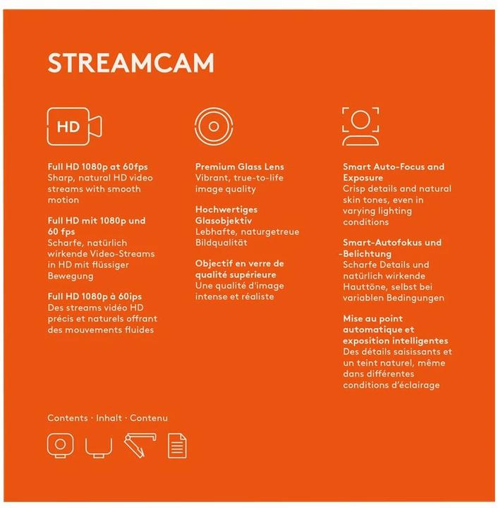 Actual product image Logitech StreamCam (2 Mpx)