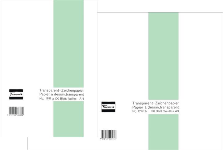 Actual product image Rumold Transparent paper blocks (A3, Plain)