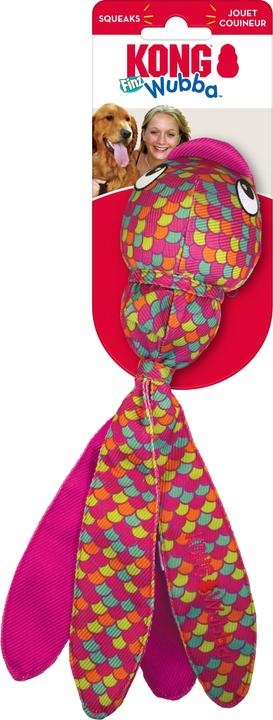 Image du produit KONG Wubba Finz rose S (27.5x5.5cm) (Apporter)