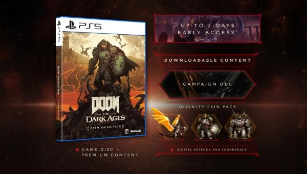 Image du produit Bethesda DOOM: The Dark Ages Premium Edition (PS5, IT)