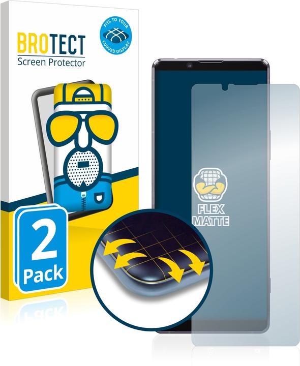 Actual product image BROTECT Full-Cover Protector Matte (2 Piece, Sony Xperia 1 II)