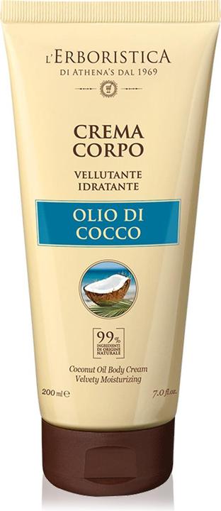 Immagine prodotto L'Erboristica di Athena's ERBORISTICA Crema Corpo al Cocco 200ml (Crema corpo, 200 ml)