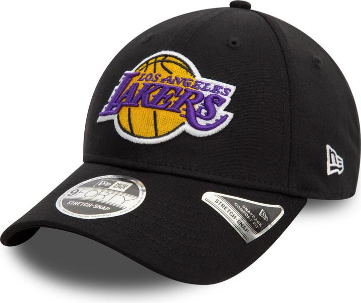 New Era 9Forty Stretch-Snap Cap - Los Angeles Lakers schwarz (One Size)