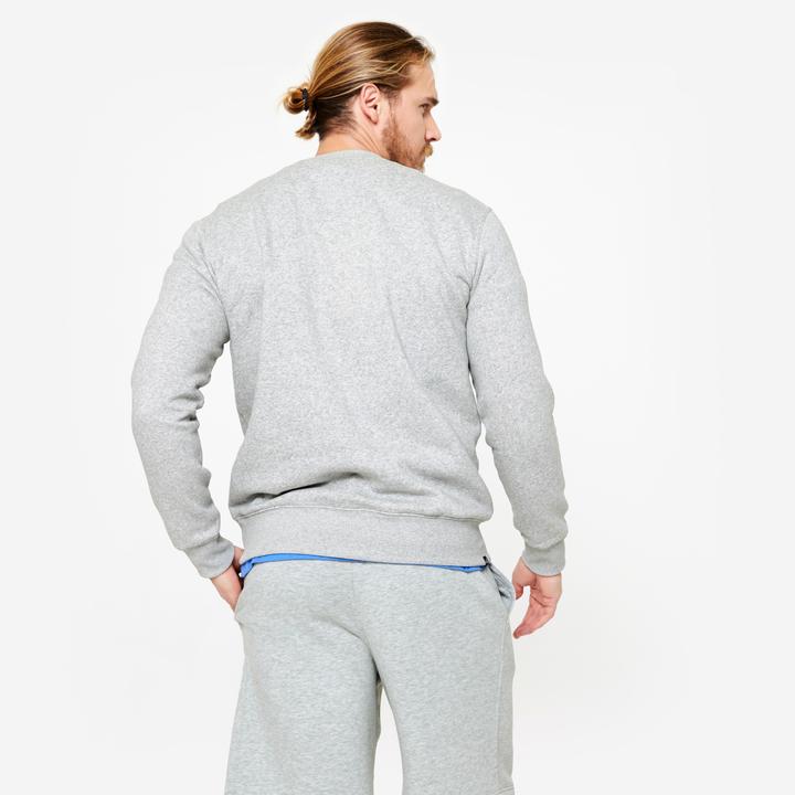 Actual product image Domyos Men's warm cotton sweatshirt - grey (3XL)