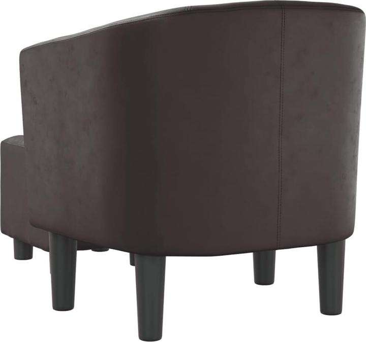 Immagine prodotto VidaXL Clubsessel mit Fusshocker Braun Kunstleder,Farbe