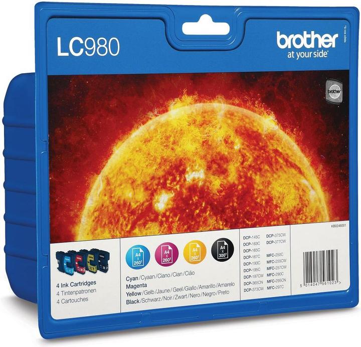 Produktbild Brother LC-980 Value Pack (M, BK, C, Y)