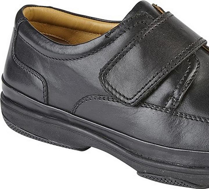 Image du produit Roamers Chaussures en cuir Wide Fit à fermeture velcro (46)