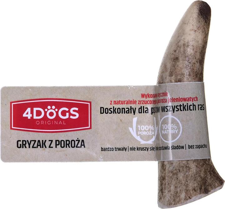 Immagine prodotto 4Dogs Original 4DOGS - Corna da masticare di cervo (dure) - XS (Senior, 19 g)