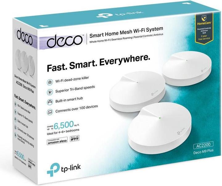 Image du produit TP-Link Deco M9 Plus Triband WLAN Mesh Set of 3 (AC2200)