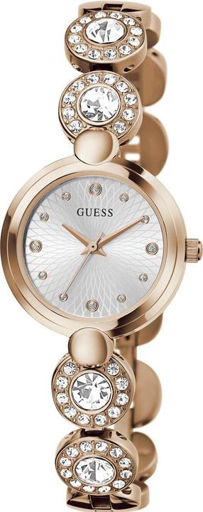 Guess P RS GLD CS / SUN SLV DL / P RS GLD BRCT W/ CRYS W/ ADJT G LINKS Armbanduhr (26 mm)