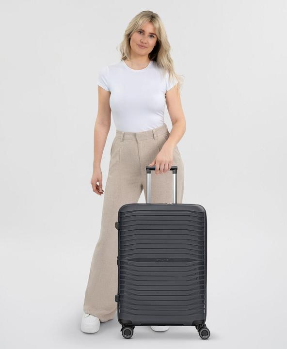 Actual product image Stratic Shine 4-wheel trolley 65 cm with expansion fold (69 l, M (50 - 90l))
