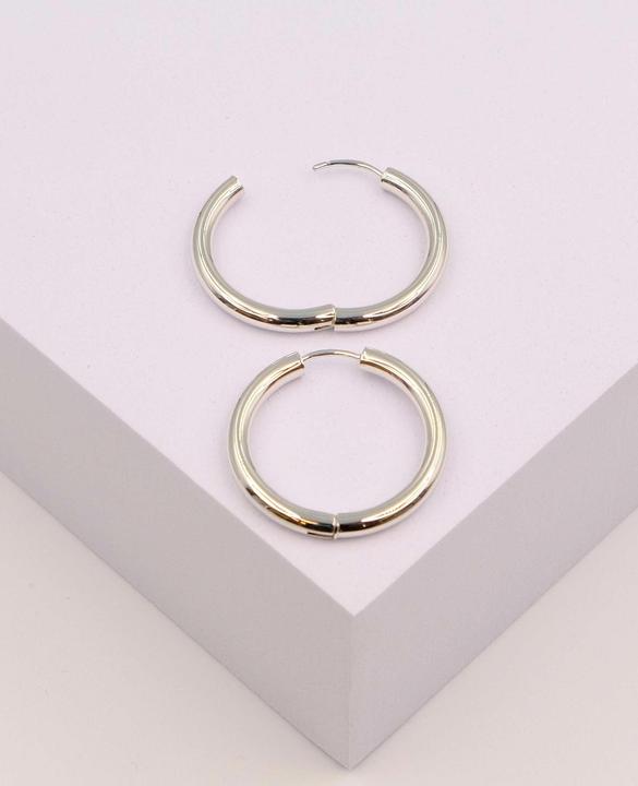 Produktbild Muau Creolen (750/18K Weissgold)