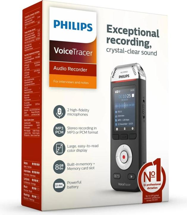 Actual product image Philips Voice Tracer DVT2110 (8 GB)