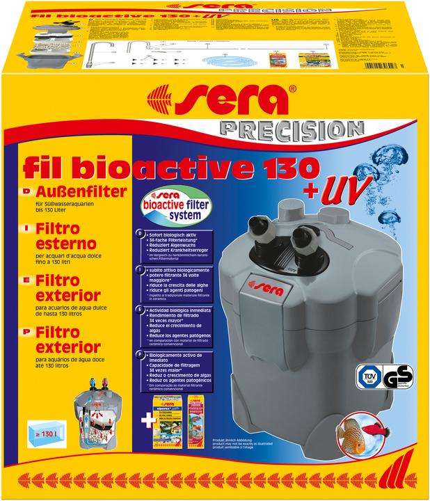 Produktbild Sera Aquarium-Aussenfilter fil bioactive 130 + UV (130 l, Aussenfilter, Süsswasser)