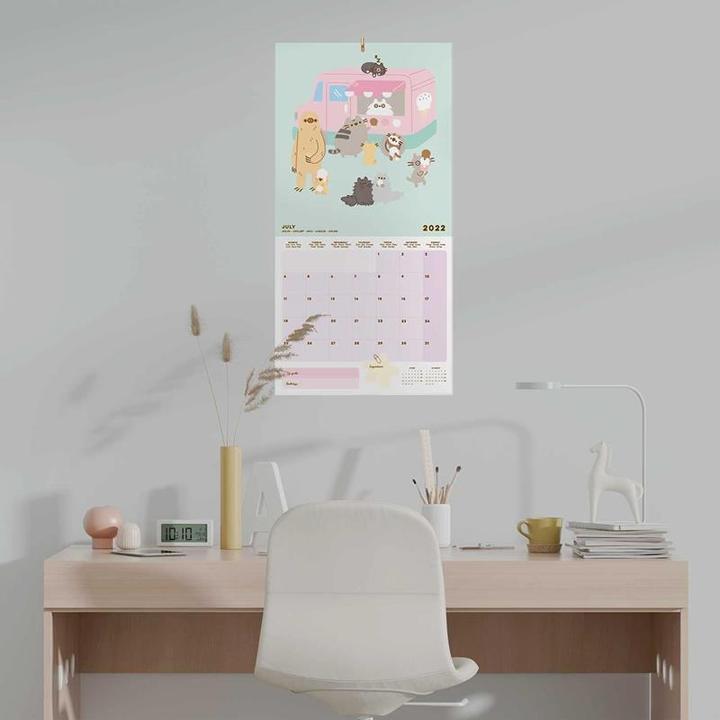 Immagine prodotto Pusheen Calendario da parete 2022 della Collezione Foodie 30 x 30 cm (30 x 30 cm, Tedesco)