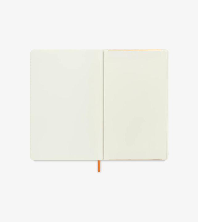 Actual product image Moleskine Vegea Capri notebook, Large/A5, lined, soft cover, orange (13 x 21 cm, Lined, Soft cover)