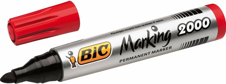 Immagine prodotto Bic Marcatore permanente Eco 2000 2-5 mm, rosso, 12 pezzi in confezione 000033 (Rosso, 1.70 mm, 12 x)