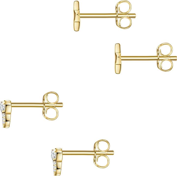 Produktbild Glanzstücke München Damen Stern Sterling Silber Zirkonia gelbgold - 23824 (Sterling Silber)