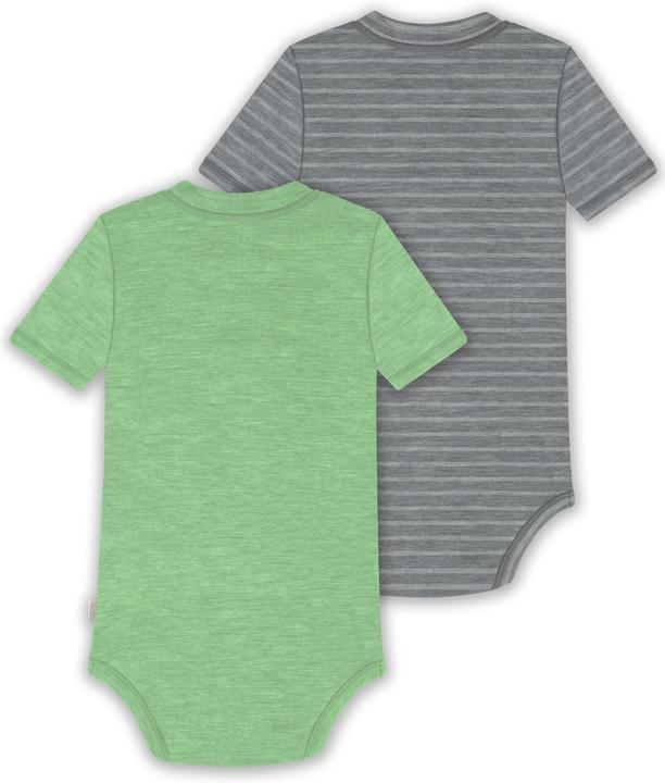 Actual product image Normani Set of 2 baby merino short-sleeved body "Tihoi" - 9321 (56)