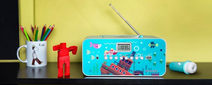 Productafbeelding Muse M29KB Kinder-CD-speler CD, FM, USB Incl. microfoon (FM, MW, PLL)