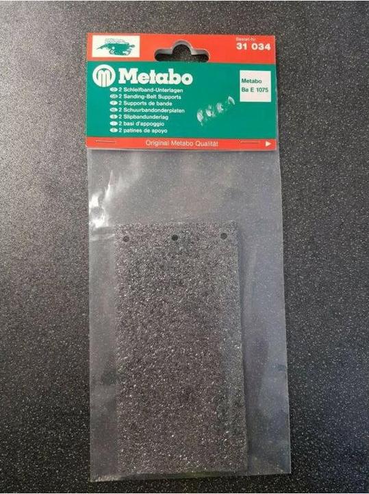 Produktbild Metabo Schleifbandunterlagen