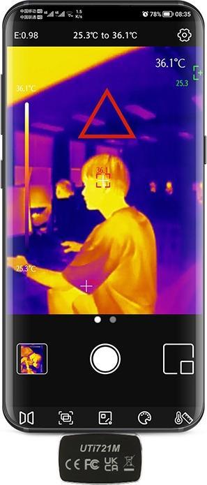 Produktbild Uni-T UTi721M Smartphone Wärmebildkamera für Android