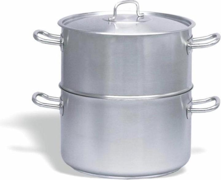 Actual product image Vollrath Inox Pro Steamer Set with Lid Ø24cm H:14cm 6.3lt (24 cm, Steam cooker, Stainless steel)