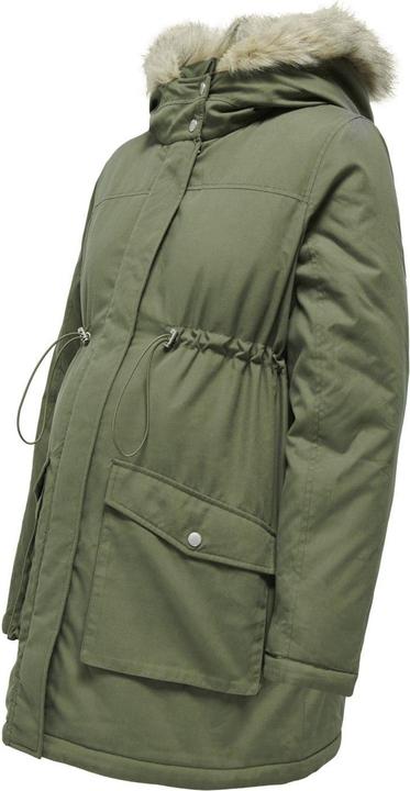 Produktbild Only Maternity Kapuze mit abnehmbarem Kunstfell-Rand Maternity Parka Langer Parka (XS)
