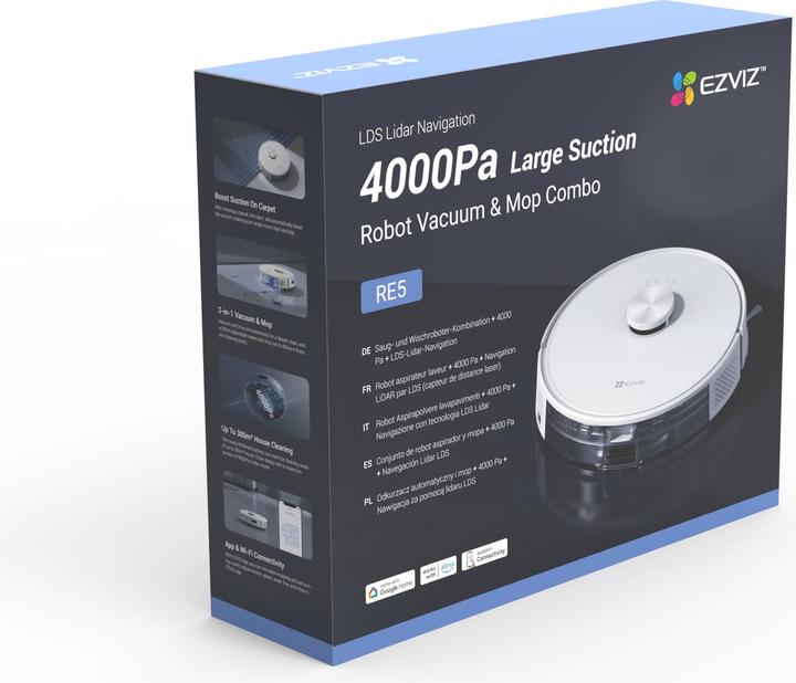 Image du produit EZVIZ RE5 - (Robot d'aspiration et de nettoyage)