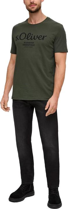 Produktbild S.Oliver T-Shirt Casual Bequem sitzend Logo T-Shirt (XL)