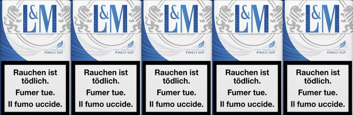 Actual product image L&M Blue Silver Label (10 pcs.)