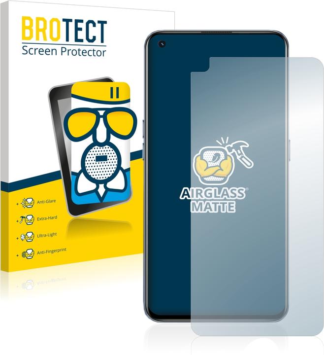 Productafbeelding BROTECT AirGlass Matte kogelwerende glasfolie (1 Stuk, Realme GT 5G)