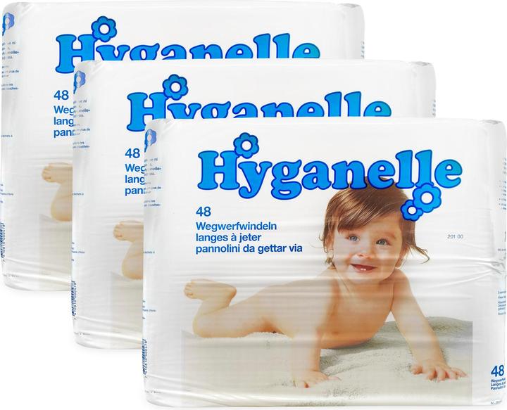 Produktbild Hyganelle Ökowindeln (One Size, Tragepack, 48 Stück)
