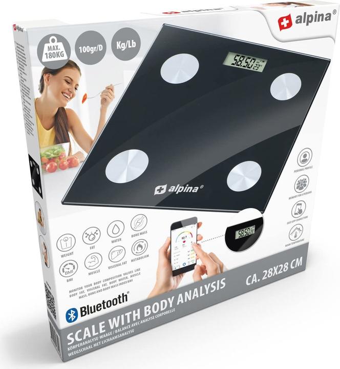 Image du produit Alpina Garden Smart Waage mit Körperanalyse (180 kg)