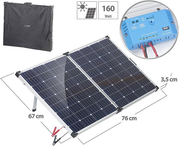 Immagine prodotto Revolt Pannello solare mobile (160 W, 14.50 kg)
