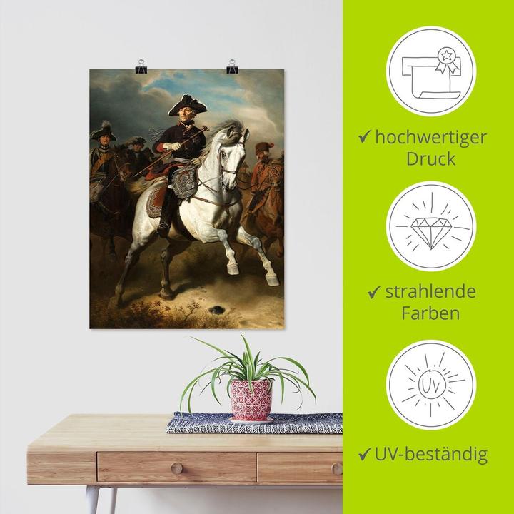 Produktbild Artland Friedrich der Grosse zu Pferde. 1861 T6XR (60 x 80 cm)