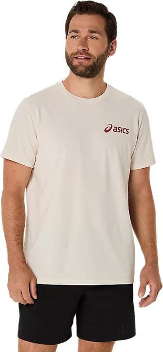 Produktbild ASICS Performance Asics Chest Logo Ss Tee Birch/Burnt Red Man (XL)
