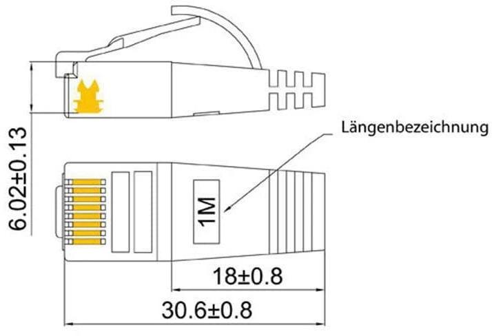 Produktbild Wirewin Netzwerkkabel (STP, CAT6, 2 m)