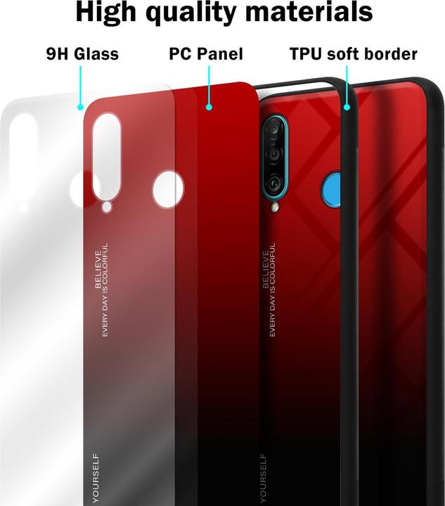 Productafbeelding Cadorabo TPU 2 kleuren glasdekking (Huawei P30 Lite)