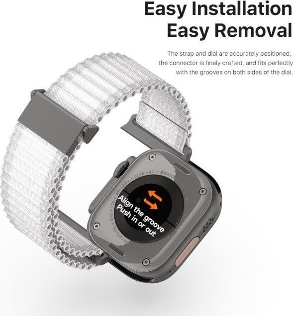 Produktbild Dux Ducis Apple Watch 44/45/46/49mm - Nylon Stoff Ersatzarmband (44 mm, 45 mm, 42 mm, 49 mm, Nylon)