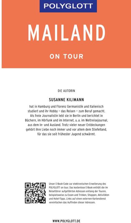 Actual product image on tour Reiseführer Mailand (German, Susanne Kilimann, 2019)