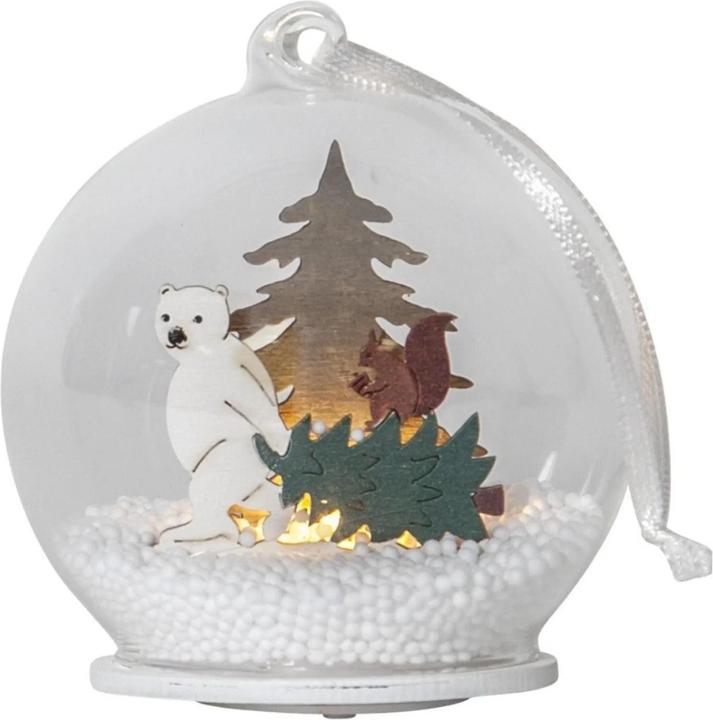 Star Trading LED-Dekolicht Kugel Forest Friends 9 cm, Mehrfarbig