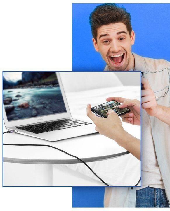 Image du produit Ugreen Câble de données USB-C coudé vers USB-A 2.0 A (2 m, USB 2.0)