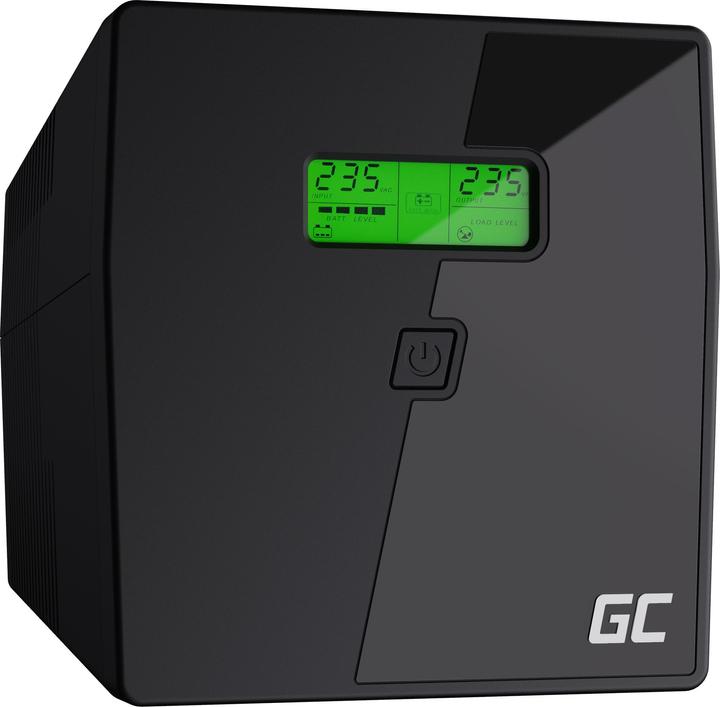 GreenCell Cell UPS03 Unterbrechungsfreie Stromversorgung (USV) Line-Interaktiv 1999 VA 4 AC-Ausgänge (2.00 VA, 600 W, Line-Interaktiv USV)